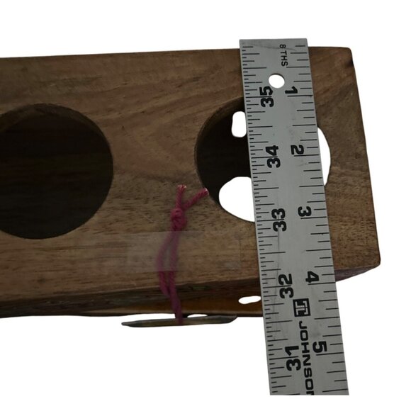 Handcrafted Jaipur In Bloom Wooden Votive Candle Holder With Floral Design - Picture 10 of 10